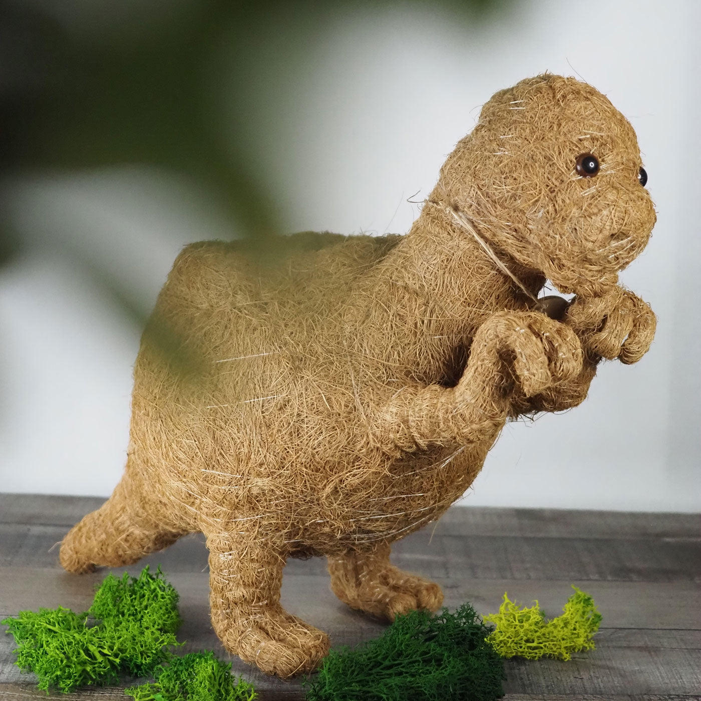 T-Rex Dinosaur Animal Planter hand-made from coco coir